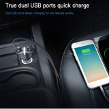 Baseus Quick Charge 3.0 Dual USB Port Car Rapid Charger Adapter: Output 36W 3A - India Gadgetz