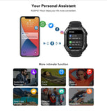 India Gadgets - KOSPET Rock Smartwatch: 1.69" Display: Heart Rate & Blood Oxygen Monitor: 20 Sports Modes: Remote Camera, Music Contorl: 350mAh Battery: 3ATM Waterproof - India Gadgetz