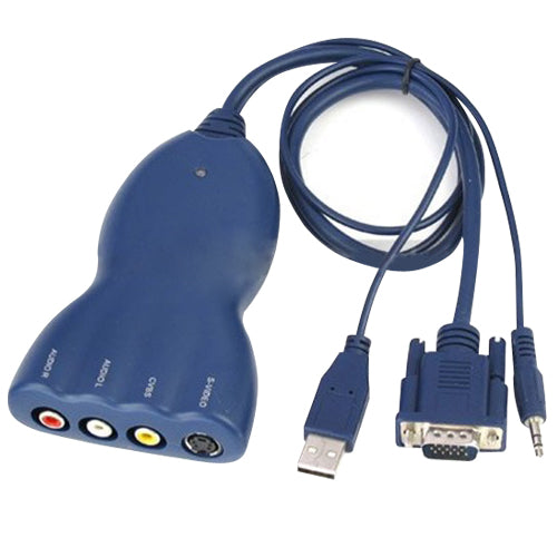 PC VGA to TV RCA-AV Converter Adapter Box for Home: Office: Business: Conference - India Gadgetz