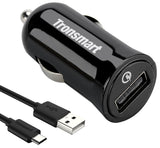 Tronsmart One Port USB Car Charger Adapter: Qualcomm Quick Rapid Fast Charge 2.0: VoltIQ technology - India Gadgetz