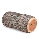 3D Wood Tree Stump / Log Print Soft Cushion Pillow: Realistic Texture - India Gadgetz