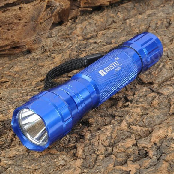 Blue Metal Cree XM-L T6 400lm Torch 3-Mode White LED Flashlight - India Gadgetz