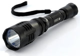 550 Lumen Cree XML U2 LED Flashlight Torch: Rechargeable Battery: 5 Light Mode: IP65 Water Resistant - India Gadgetz