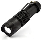 Pocket LED Mini CREE XR-E Q5 Flashlight / Torch: 360 Lumens Adjustable Light Focus - India Gadgetz