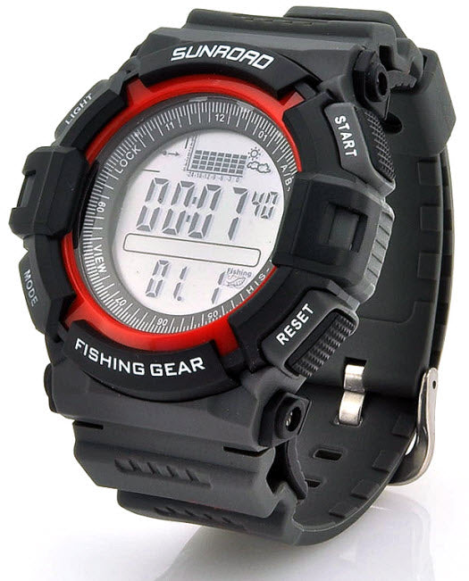 SUNROAD Men's Digital Watch Fishing Barometer Altimeter Watch