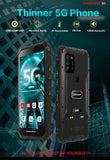 India Gadgets - Conquest S21 5G Rugged Android Mobile Phone: 8Gb + 128Gb: 5.7" FHD+ Display: 2W Loudspeaker: 48MP Camera: 4400mAh Battery With 18W Fast Charging: Waterproof Smartphone