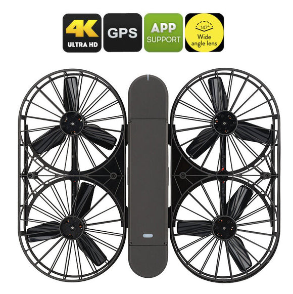 Simtoo Moment Indoor Outdoor Air-Selfie Drone: Foldable: 13MP Camera 4K Video: GPS: App Control: Follow Me Mode - India Gadgetz