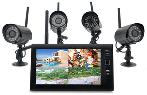 Wireless Home Office Factory Video Security DVR Kit 4x Indoor Nightvision Camera - India Gadgetz