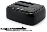 USB 3.0 Dual 2.5-3.5 SATA Hard Disk / SSD Dock: Drive Copy - Clone Function - Docking Station - India Gadgetz