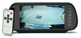 7 Inch Rearview Mirror Monitor: Reverse / Parking Camera + Media Player LCD Screen - India Gadgetz