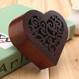 Retro Heart Shaped Carved Wind-Up Music Box: Love Tune - You Are My Sunshine - India Gadgetz