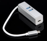 2 Port Type C USB 3.0 Charging / Data Transfer Hub For PC - MacBook - Laptop: 5Gbps Speed - India Gadgetz