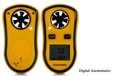 Wind Speed Meter - Digital Anemometer With Thermometer - Air Velocity Measure - India Gadgetz