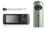 Dual Camera Front + Rear Car Blackbox DVR Camera: Automatic Recording: 2.7 Inch LCD: GPS Logger and G-Sensor - India Gadgetz