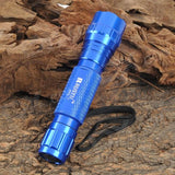 Blue Metal Cree XM-L T6 400lm Torch 3-Mode White LED Flashlight - India Gadgetz