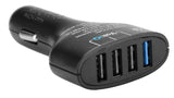 Tronsmart Quad Port USB Car Charger: Qualcomm Quick Rapid Fast Charge 2.0: VoltIQ technology - India Gadgetz