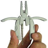 Folding Multifunction High Quality Micro Tool Knife Pliers, Screw Driver, File: Keychain Ring - India Gadgetz