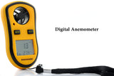 Wind Speed Meter - Digital Anemometer With Thermometer - Air Velocity Measure - India Gadgetz