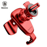 Baseus Gravity Air Vent Car Mount Mobile Phone Holder Cradle: 360 Deg Rotation - India Gadgetz