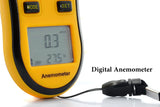 Wind Speed Meter - Digital Anemometer With Thermometer - Air Velocity Measure - India Gadgetz