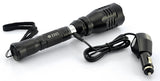 550 Lumen Cree XML U2 LED Flashlight Torch: Rechargeable Battery: 5 Light Mode: IP65 Water Resistant - India Gadgetz