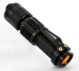 Pocket LED Mini CREE XR-E Q5 Flashlight / Torch: 360 Lumens Adjustable Light Focus - India Gadgetz