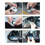 2 Piece Wide Angle Rectangle Convex Blind Spot Mirror For Parking, Rear View Mirror For Car SUV Van Truck - India Gadgetz