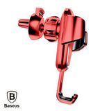 Baseus Gravity Air Vent Car Mount Mobile Phone Holder Cradle: 360 Deg Rotation - India Gadgetz