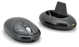 Wireless Optical Mouse with Extra Buttons: Charging Dock + 4 Port USB Hub - India Gadgetz