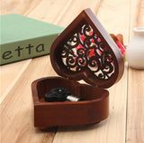 Retro Heart Shaped Carved Wind-Up Music Box: Love Tune - You Are My Sunshine - India Gadgetz