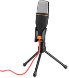 Studio Stereo Condenser Microphone: 3.5mm Jack Noise Cancellation: Karaoke Skype - India Gadgetz