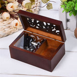 Wood Retro Wind Up Music Box + Jewellery Box: Birthday Valentine Love Romantic Gift - India Gadgetz