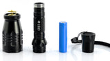 550 Lumen Cree XML U2 LED Flashlight Torch: Rechargeable Battery: 5 Light Mode: IP65 Water Resistant - India Gadgetz