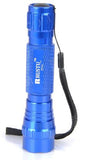 Blue Metal Cree XM-L T6 400lm Torch 3-Mode White LED Flashlight - India Gadgetz