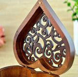 Retro Heart Shaped Carved Wind-Up Music Box: Love Tune - You Are My Sunshine - India Gadgetz