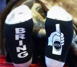 Unisex Naughty Fun Casual Party Socks: If You Can Read This Bring Me Coffee / Beer / Wine - India Gadgetz