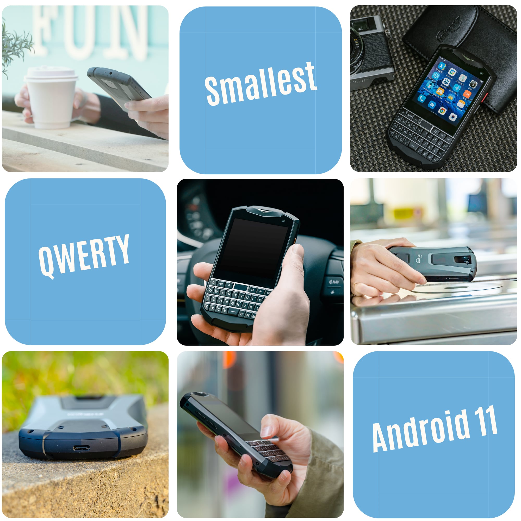 India Gadgets - Unihertz Titan Pocket QWERTY Keyboard Dual Sim 