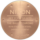 NEW: Limited Edition Nixon Bullet Chrono Crystal Rose Gold Gunmetal Men's Watch - India Gadgetz