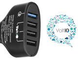 Tronsmart Quad Port USB Car Charger: Qualcomm Quick Rapid Fast Charge 2.0: VoltIQ technology - India Gadgetz