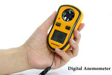 Wind Speed Meter - Digital Anemometer With Thermometer - Air Velocity Measure - India Gadgetz