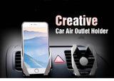 Flexible Gravity Air Vent Mount Universal Car Mobile Phone Holder Cradle - India Gadgetz