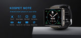 India Gadgets - KOSPET Note Smartwatch: 4G Android Mobile Phone: 3Gb + 32Gb, 2.4 inch IPS Screen: 8MP Front Camera + 2MP Side Camera: 2000mAh Battery: Heart Rate Sensor + 9 Sport Modes: Face ID Unlock - India Gadgetz