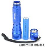 Blue Metal Cree XM-L T6 400lm Torch 3-Mode White LED Flashlight - India Gadgetz