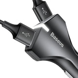 Baseus Quick Charge 3.0 Dual USB Port Car Rapid Charger Adapter: Output 36W 3A - India Gadgetz