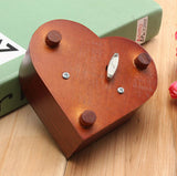 Retro Heart Shaped Carved Wind-Up Music Box: Love Tune - You Are My Sunshine - India Gadgetz