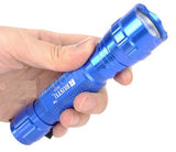 Blue Metal Cree XM-L T6 400lm Torch 3-Mode White LED Flashlight - India Gadgetz