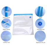 MOYEAH Vacuum Sealer + Food Bags - Double Zip Lock, 10 Food Bags, Reusable 9 Times - India Gadgetz