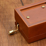 Exquisite Vintage Hand Crank Wood Retro Music Box Birthday Valentine Love Romantic Gift - India Gadgetz