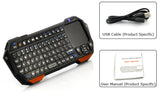 Mini Bluetooth Full QWERTY Keyboard + Touchpad Mouse For Smart TV, Tablet, iOS, Android, Windows - India Gadgetz