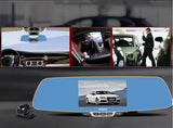 Ordro T2 Car HD DVR: Rearview Mirror: Parking/Reverse Camera: 5 Inch LCD Screen - India Gadgetz